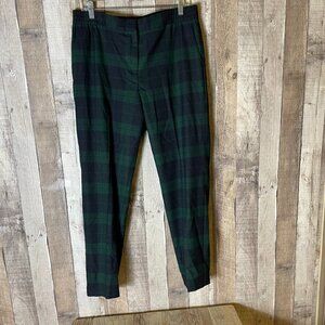 Talbots Black and Green Plaid Pants